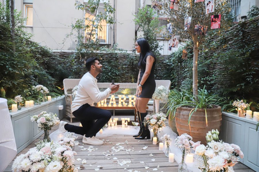 Marriage proposal Barcelona