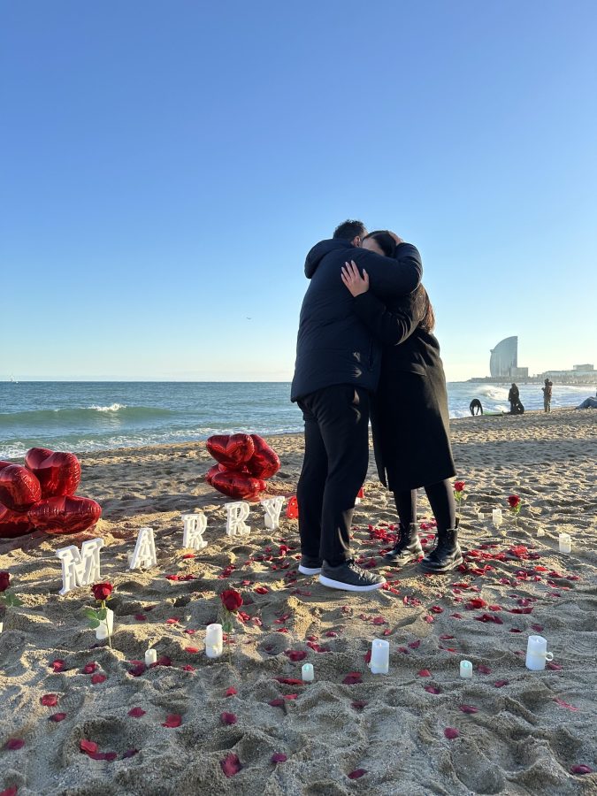 beach proposal barcelona